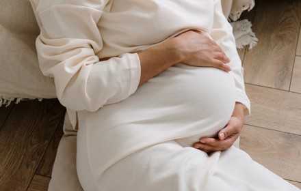 Pregnant Woman Sitting Down