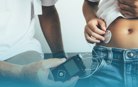 Insulin Pump On Child Banner