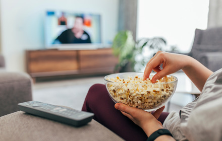 A Person Watching TV